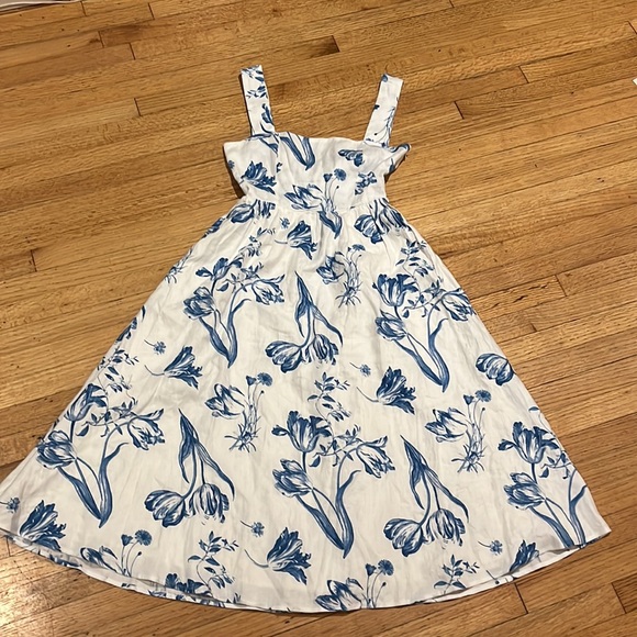 Reformation Frieda Linen Midi Dress NWOT - Picture 3 of 11